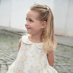 Dave&Bella Girls Summer Cotton Flower Print Sleeveless Dress