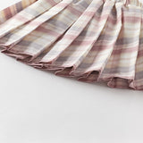 Dave&Bella Kids Girls Summer Sweet Pink Shirt Half Mesh Skirt Sets