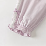 Dave&Bella Toddler Girls Summer Sweet Grey Bow Decorations Breathable Cotton Pants
