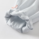 Dave&Bella Toddler Girls Summer Sweet Grey Bow Decorations Breathable Cotton Pants