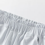 Dave&Bella Toddler Girls Summer Sweet Grey Bow Decorations Breathable Cotton Pants