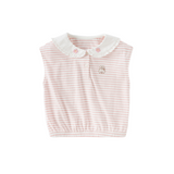 Dave&Bella Toddler Girls Summer Striped Adorable Rabbit-shaped Soft Cotton T-shirt Tops