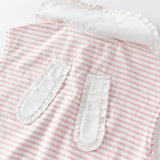 Dave&Bella Toddler Girls Summer Striped Adorable Rabbit-shaped Soft Cotton T-shirt Tops