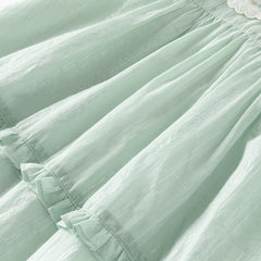 Dave&Bella Girls Summer Green Cotton Princess Dress