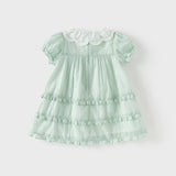 Dave&Bella Girls Summer Green Cotton Princess Dress