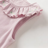 Dave&Bella Toddler Girls Summer Cotton Lace Collar Vests