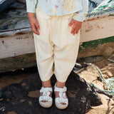 Dave&Bella Toddler Girls Summer Cute Beige/Pink Loose Soft Harem Pants