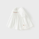 Dave&Bella Toddler Girls Summer Thin White Cotton T-Shirt Tops