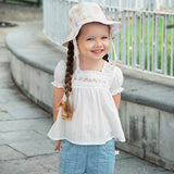 Dave&Bella Toddler Girls Summer Thin White Cotton T-Shirt Tops