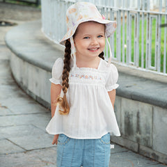 Dave&Bella Girls Summer Thin White Cotton T-Shirt Top