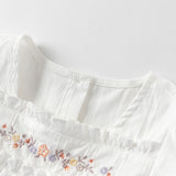 Dave&Bella Toddler Girls Summer Thin White Cotton T-Shirt Tops