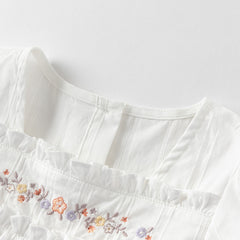 Dave&Bella Girls Summer Thin White Cotton T-Shirt Top