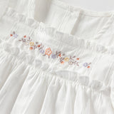 Dave&Bella Toddler Girls Summer Thin White Cotton T-Shirt Tops