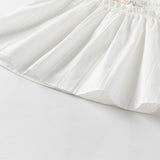 Dave&Bella Toddler Girls Summer Thin White Cotton T-Shirt Tops