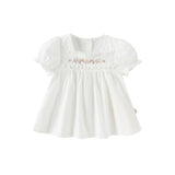 Dave&Bella Toddler Girls Summer Thin White Cotton T-Shirt Tops