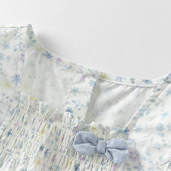 Dave&Bella Girls Summer Cotton Floral T-shirt Jeans Pant Set