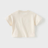 Dave&Bella Toddler Boys/Girls Summer Playful Print Classic T-shirt Tops