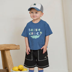 Dave&Bella Toddler Boys/Girls Summer Playful Print Classic T-shirt Tops