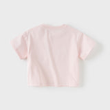 Dave&Bella Toddler Boys/Girls Summer Playful Print Classic T-shirt Tops