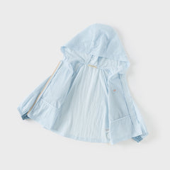 Dave&Bella Kids Boys Summer Blue Outdoor UV-protection Sunscreen Lightweight Jackets