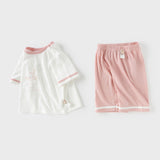 Dave&Bella Toddler Boys/Girls Blue/Pink Indoor Comfortable Pajamas