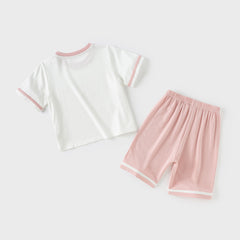 Dave&Bella Toddler Boys/Girls Blue/Pink Indoor Comfortable Pajamas