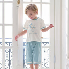 Dave&Bella Toddler Boys/Girls Blue/Pink Indoor Comfortable Pajamas