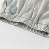 Dave&Bella Toddler Boys Summer Blue/Light Grey Casual Drawstring Loose Pants