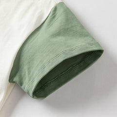 Dave&Bella Toddler Boys Summer Playful Red/Beige Breathable Cotton T-shirt Tops