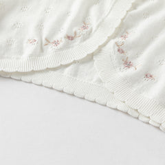 Dave&Bella Kids Girls Summer Elegant Beige Outwear Long-sleeved Cardigans