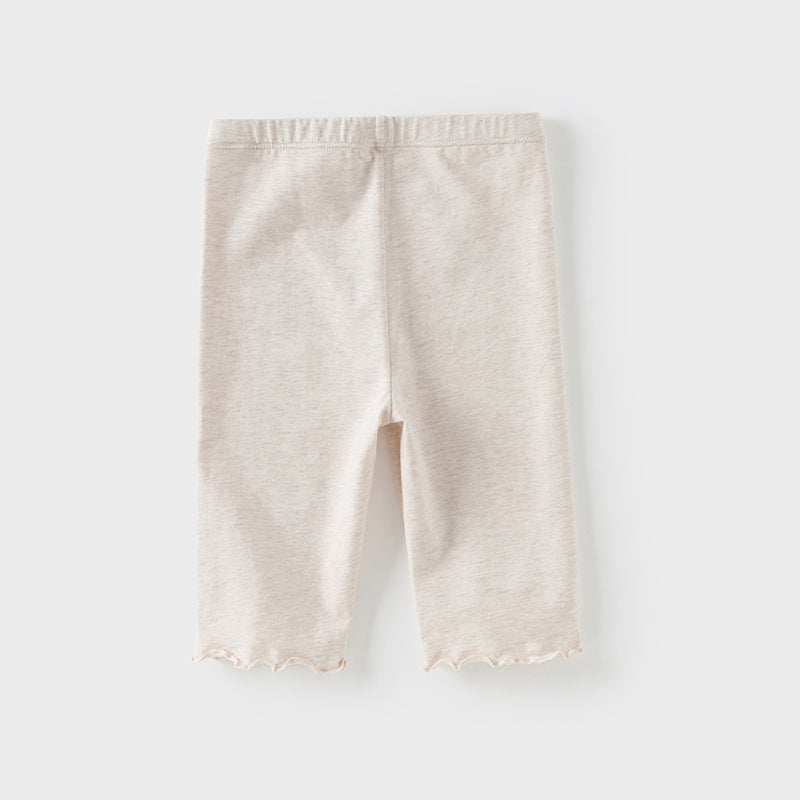 Dave&Bella Toddler Girls Summer Cute Beige/Grey Slim Leggings