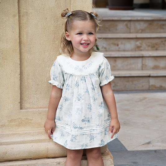 Dave&Bella Girls Summer Cotton Fresh Floral Princess Dress