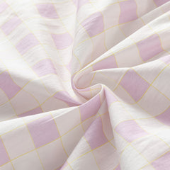 Dave&Bella Girls Summer Cute Cotton Purple Plaid A-line Dress