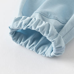 Dave&Bella Toddler Boys Summer Casual Breathable Cotton Loose Drawstring Pants