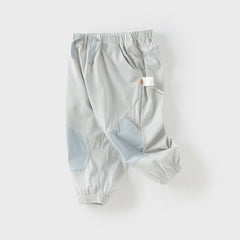 Dave&Bella Toddler Boys Summer Casual Breathable Cotton Loose Drawstring Pants