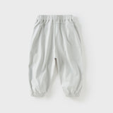 Dave&Bella Toddler Boys Summer Casual Breathable Cotton Loose Drawstring Pants