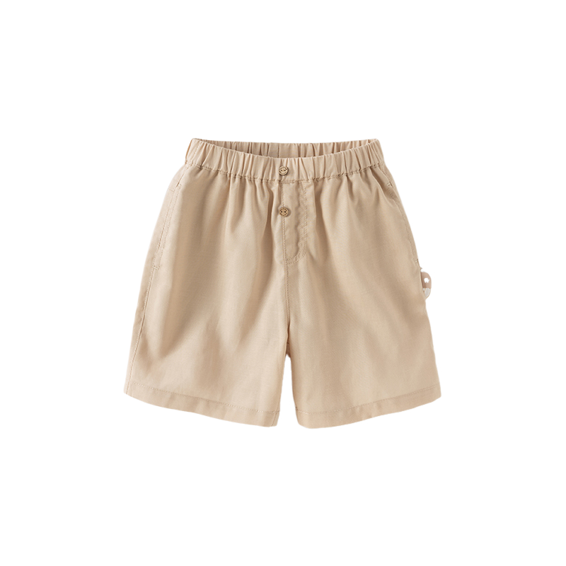 Dave&Bella Toddler Boys Summer Khaki/Army Green Straight-leg Mid-length Shorts