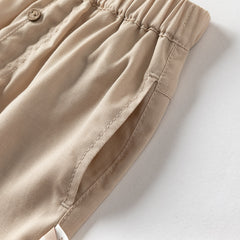 Dave&Bella Toddler Boys Summer Khaki/Army Green Straight-leg Mid-length Shorts