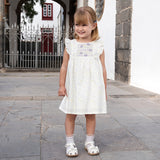 Dave&Bella Girls Summer Purple Floral Print Cotton Dress