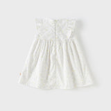 Dave&Bella Girls Summer Purple Floral Print Cotton Dress