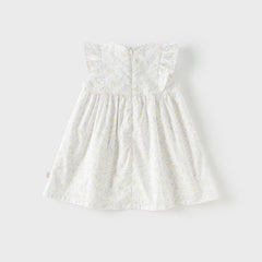 Dave&Bella Girls Summer Purple Floral Print Cotton Dress