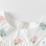 Dave&Bella Toddler Girls Summer Cute Classic White Cotton T-shirt Short Pant Sets