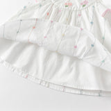 Dave&Bella Toddler Girls Summer Cute Classic White Cotton T-shirt Short Pant Sets