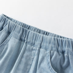 Dave&Bella Girls Summer Nine-Minute Flared Trousers Pants