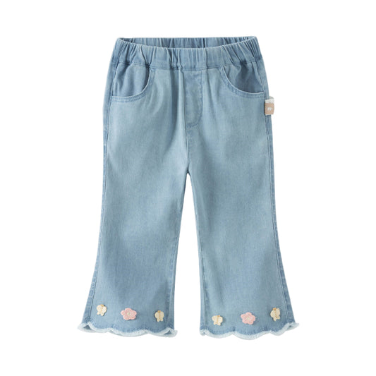 Dave&Bella Girls Summer Nine-Minute Flared Trousers Pants
