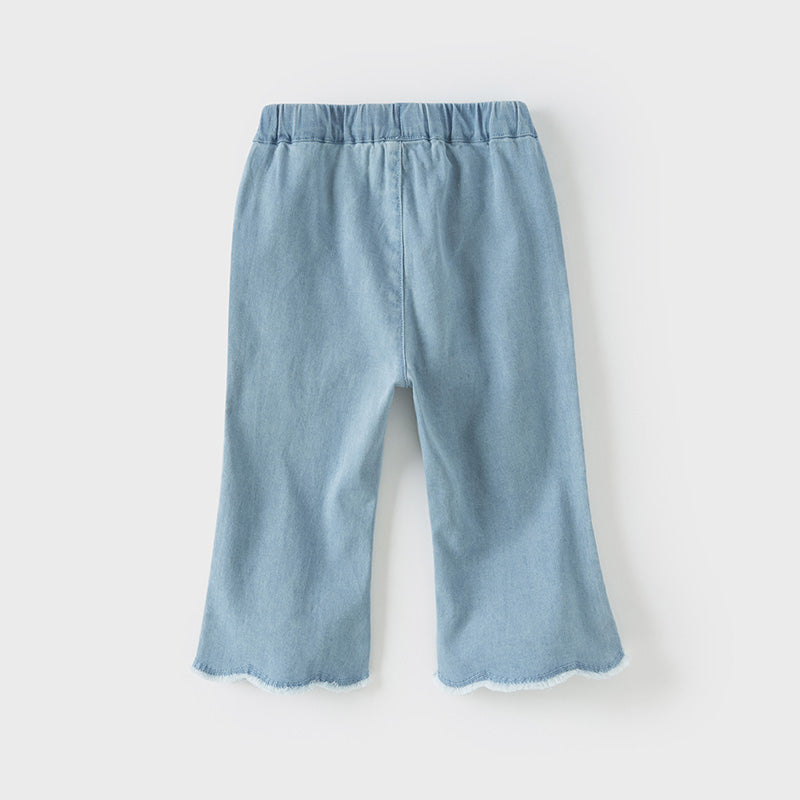 Dave&Bella Toddler Girls Nine-Minute Flared Jeans Pants