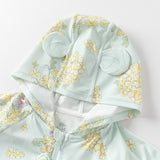 Dave&Bella Toddler Girls Summer Cute Green-floral Outdoor UV-protection Sunscreen Jacket