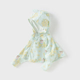 Dave&Bella Toddler Girls Summer Cute Green-floral Outdoor UV-protection Sunscreen Jacket