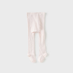 Dave&Bella Girls Summer White/Pink/Beige Thin Footed Tights Leggings