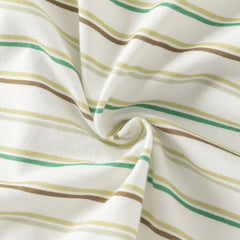 Dave&Bella Toddler Boys Summer Casual Yellow Striped Comfortable Outfit Sets